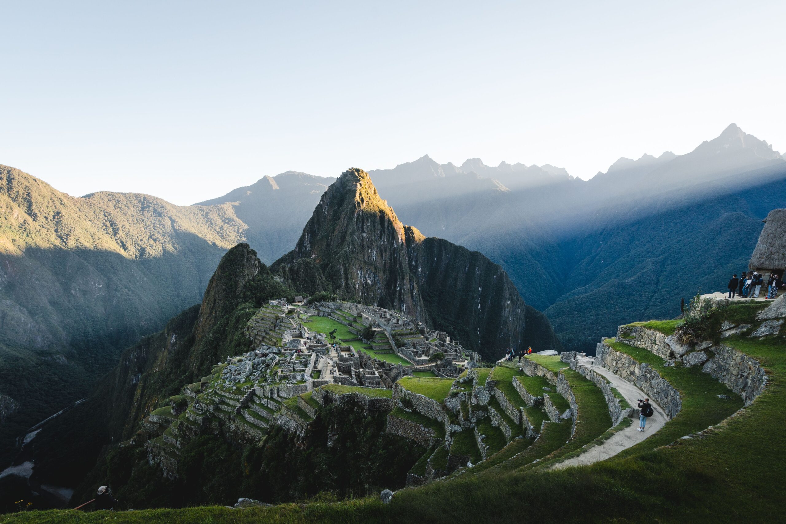 Andean mountain landscape in Peru's Sacred Valley region near Cusco